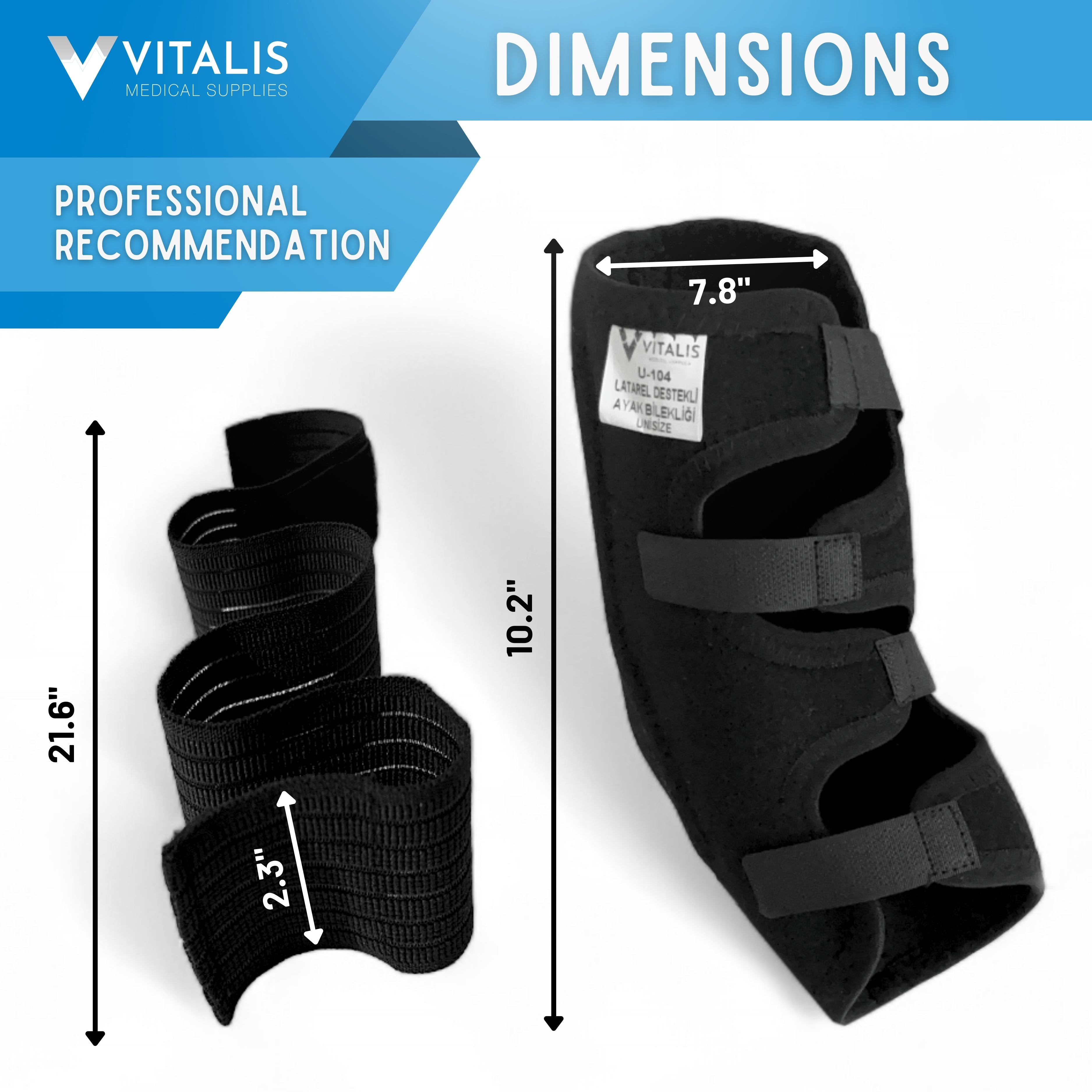 Vitalis Ankle Brace | Professional-Grade Ankle Support & Stability