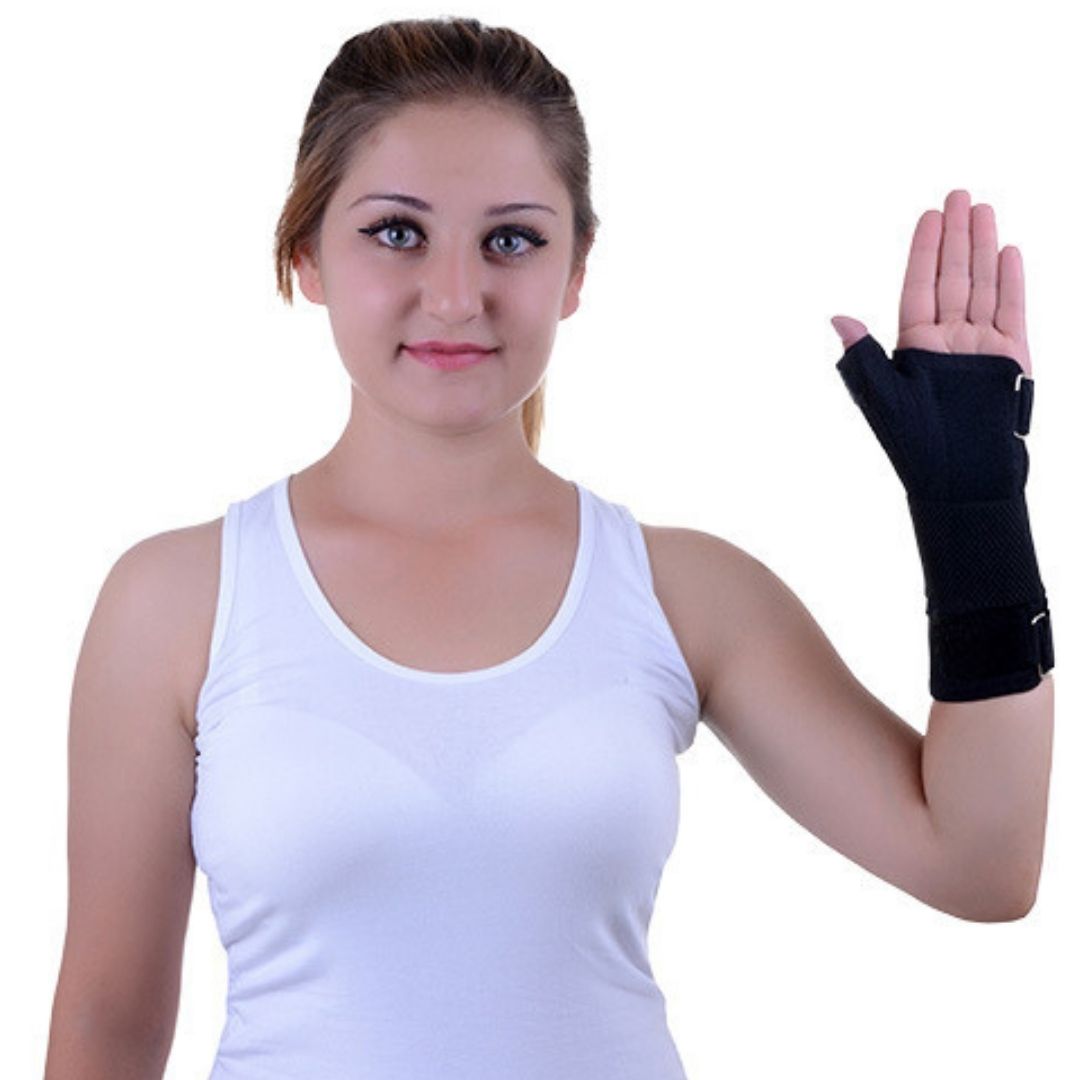 Breathable Mesh Thumb Detection Wrist Brace with Aluminum Support