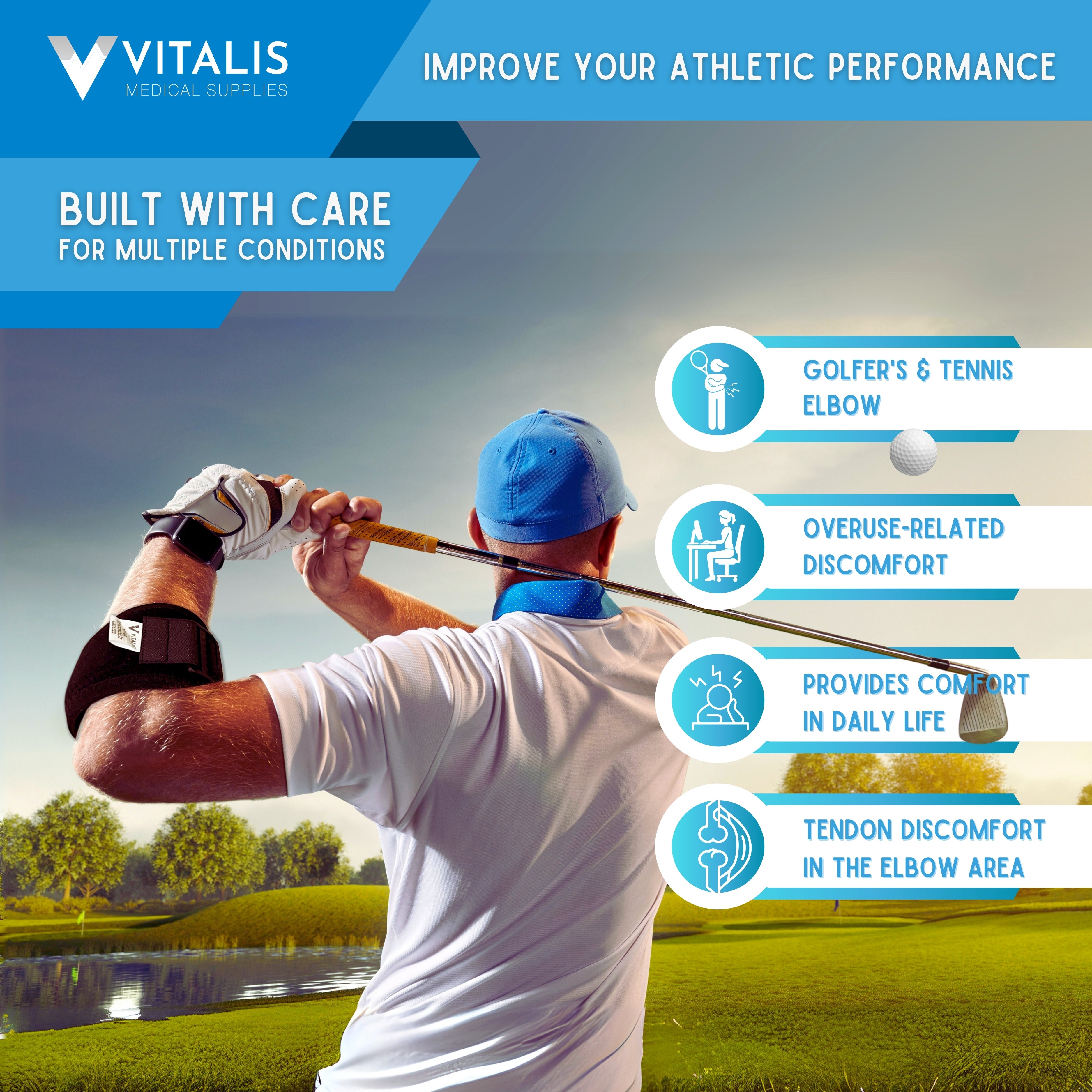 Vitalis Elbow Brace | Advanced Compression & Joint Protection