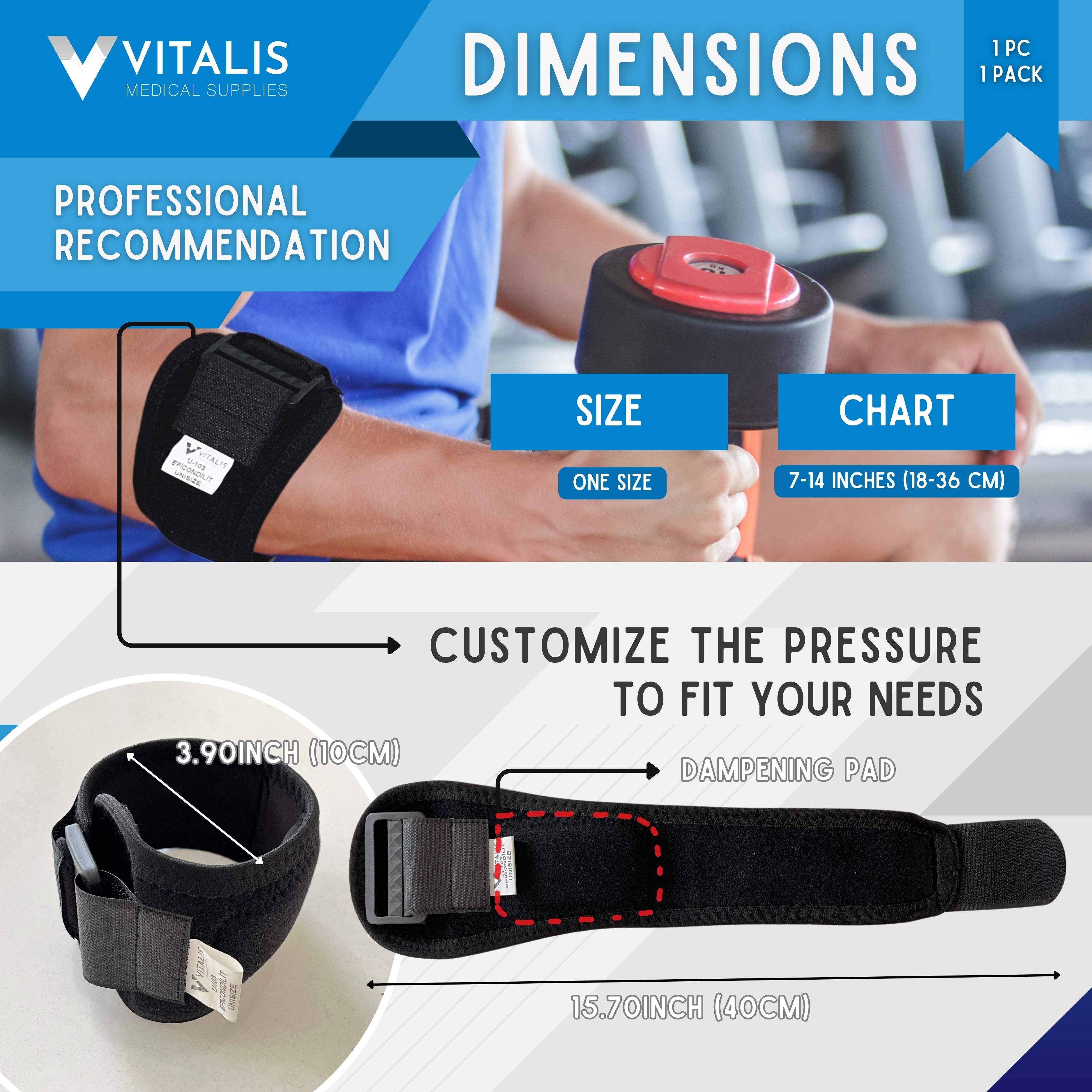 Vitalis Elbow Brace | Advanced Compression & Joint Protection