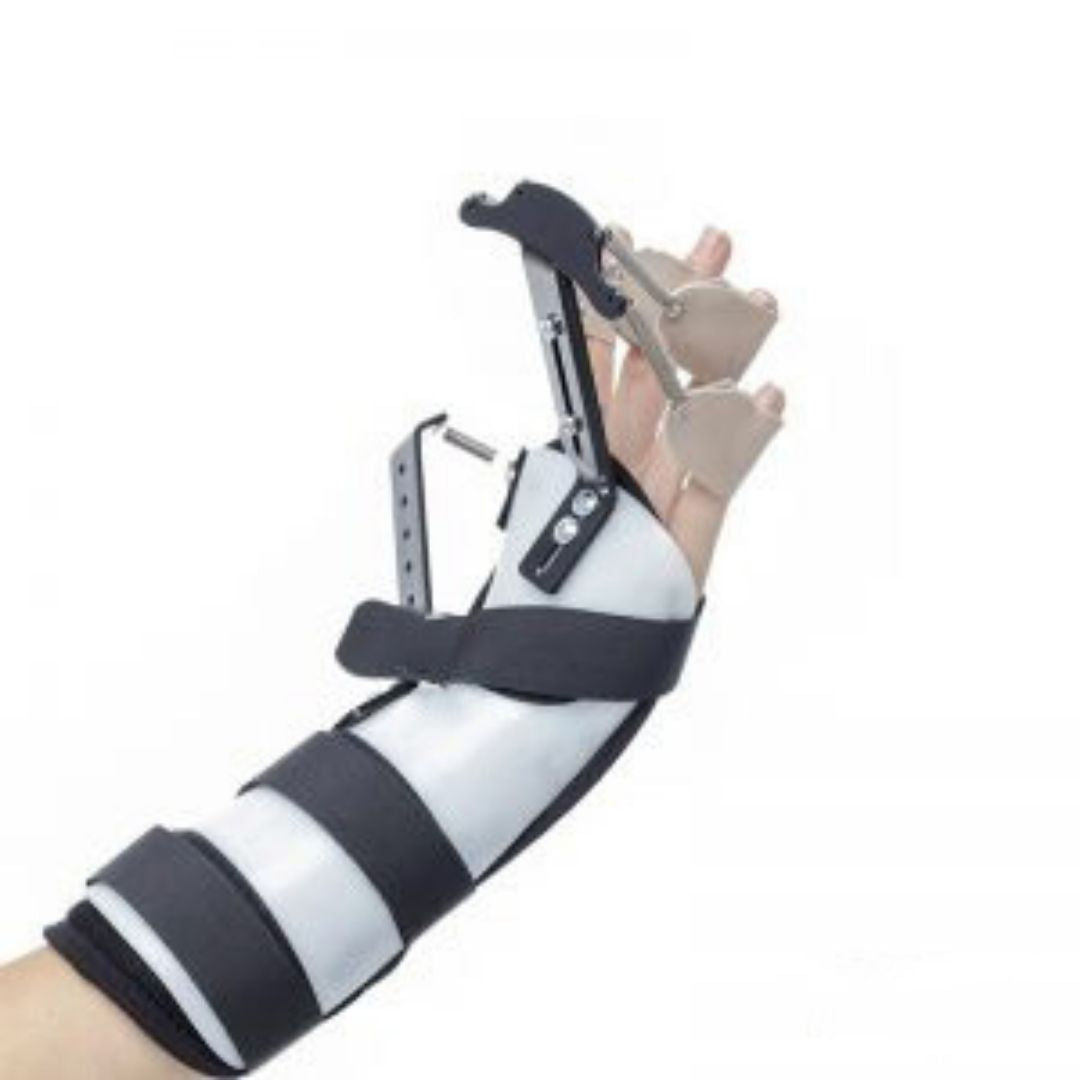 Thermoplastic Dynamic Hand-Finger Splint with Adjustable Extension